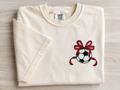 Personalized Soccer Bow Comfort Colors Tee