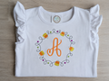 Personalized Candy Corn Monogram Shirt
