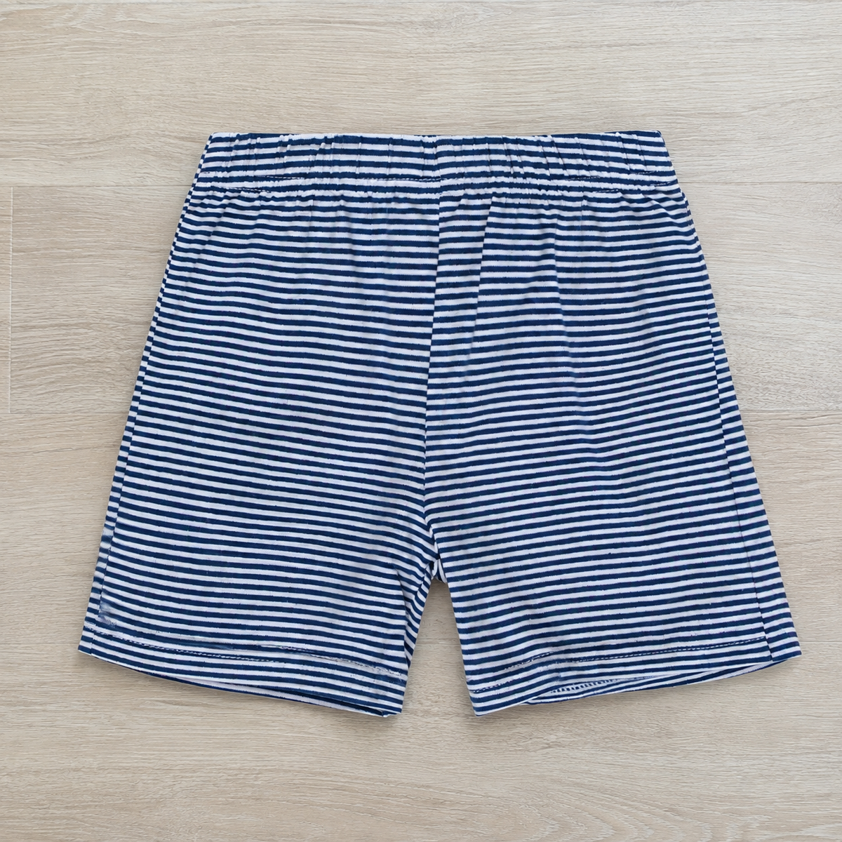 Navy Striped Shorts