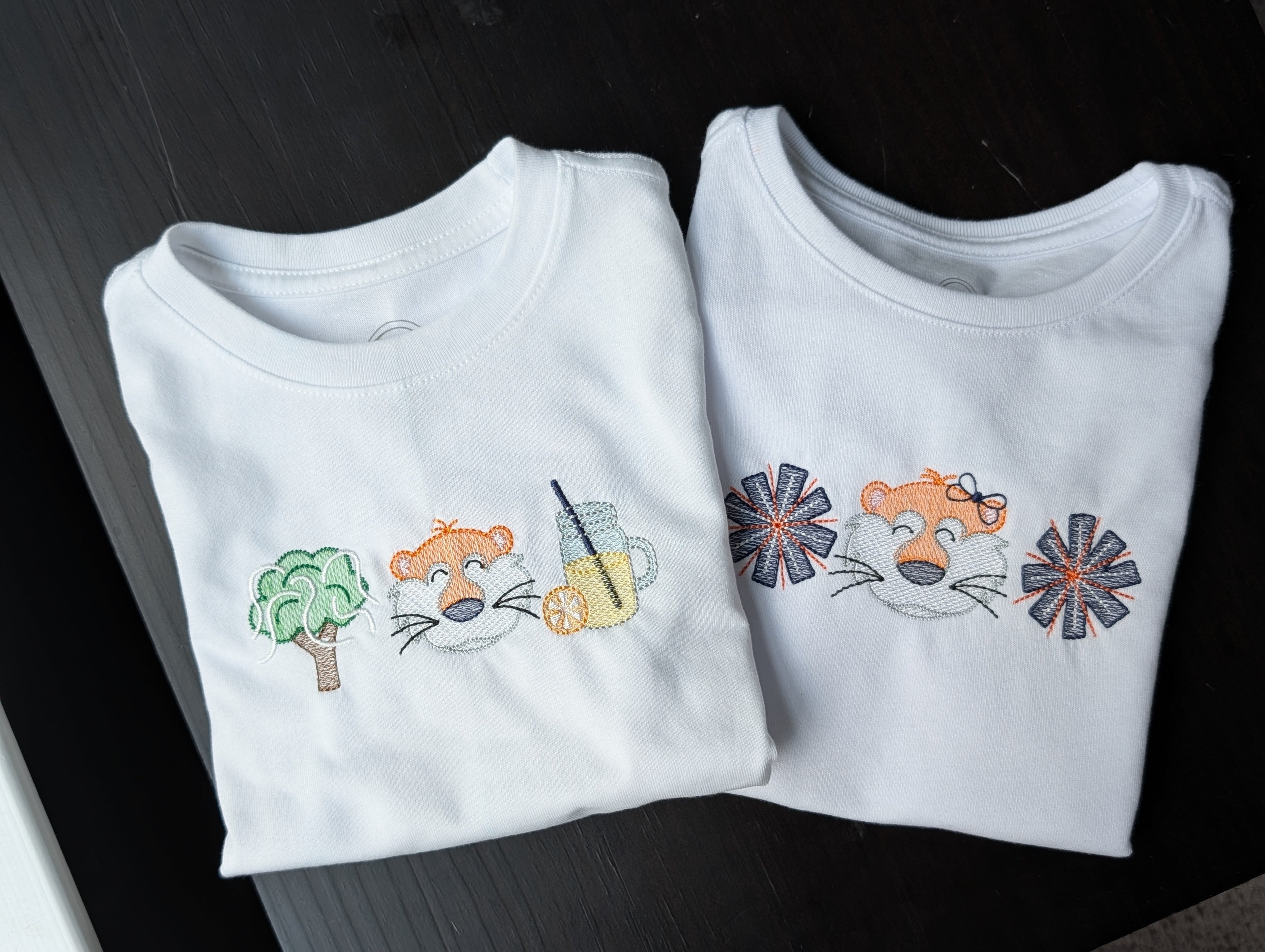 Auburn Aubie Shirt with Pom Poms