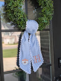 Wreath Sash - Tiger Mascot with Custom Initial