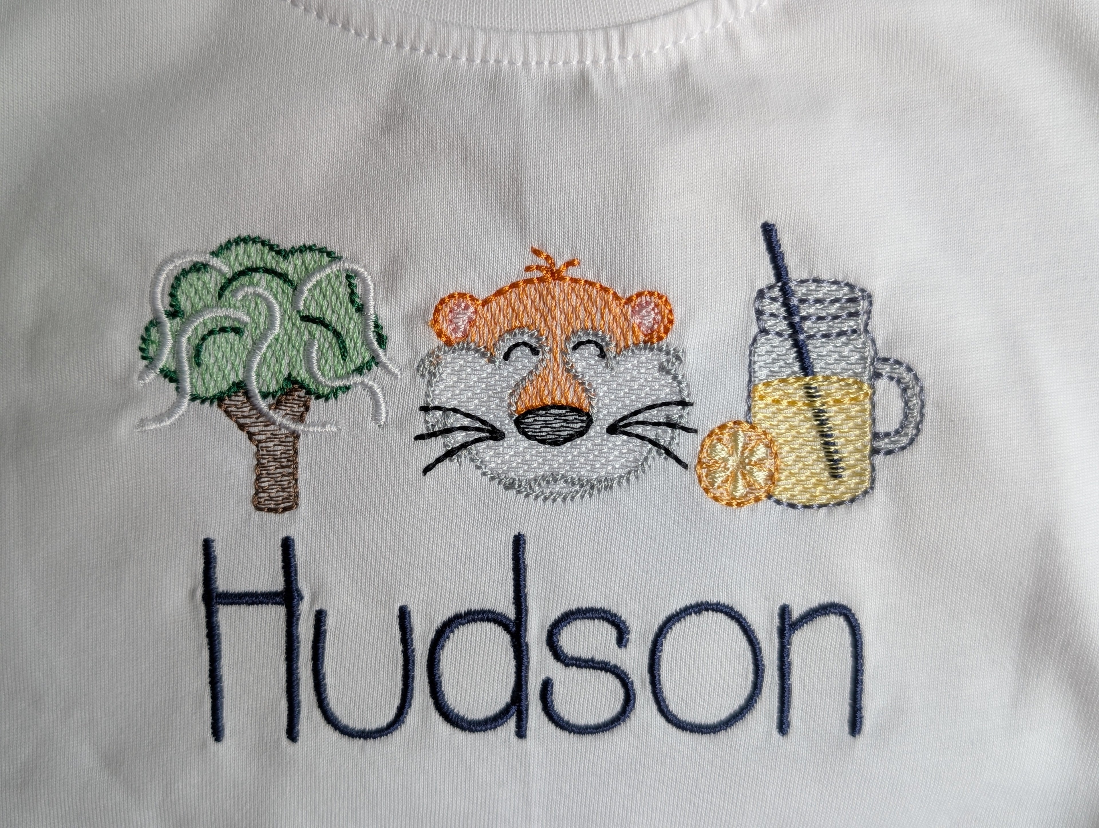 Baby Bubble with Tiger Mascot, Oak Tree, Lemonade Design