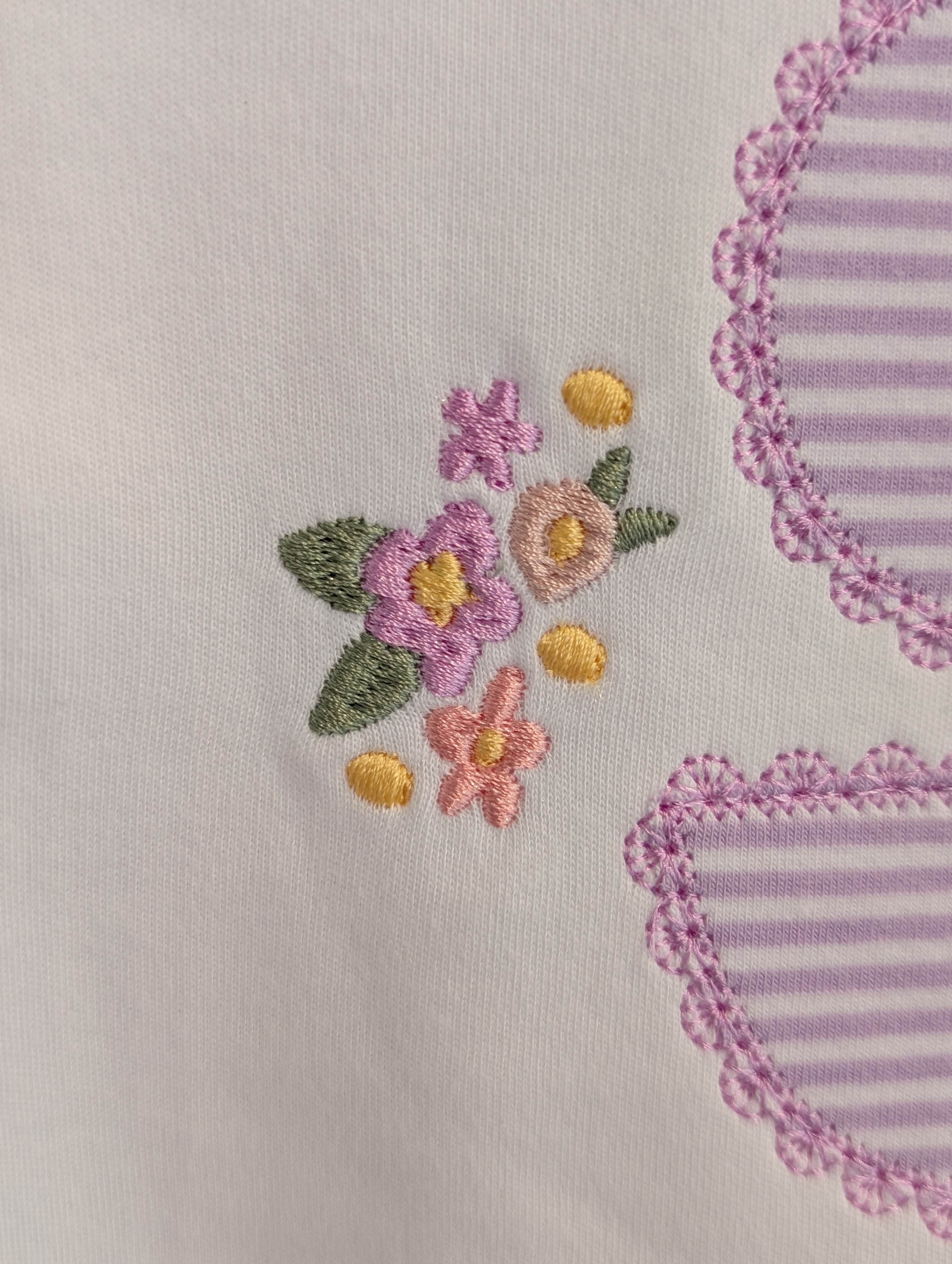 Girls' Floral Monogram Flutter Sleeve Tee