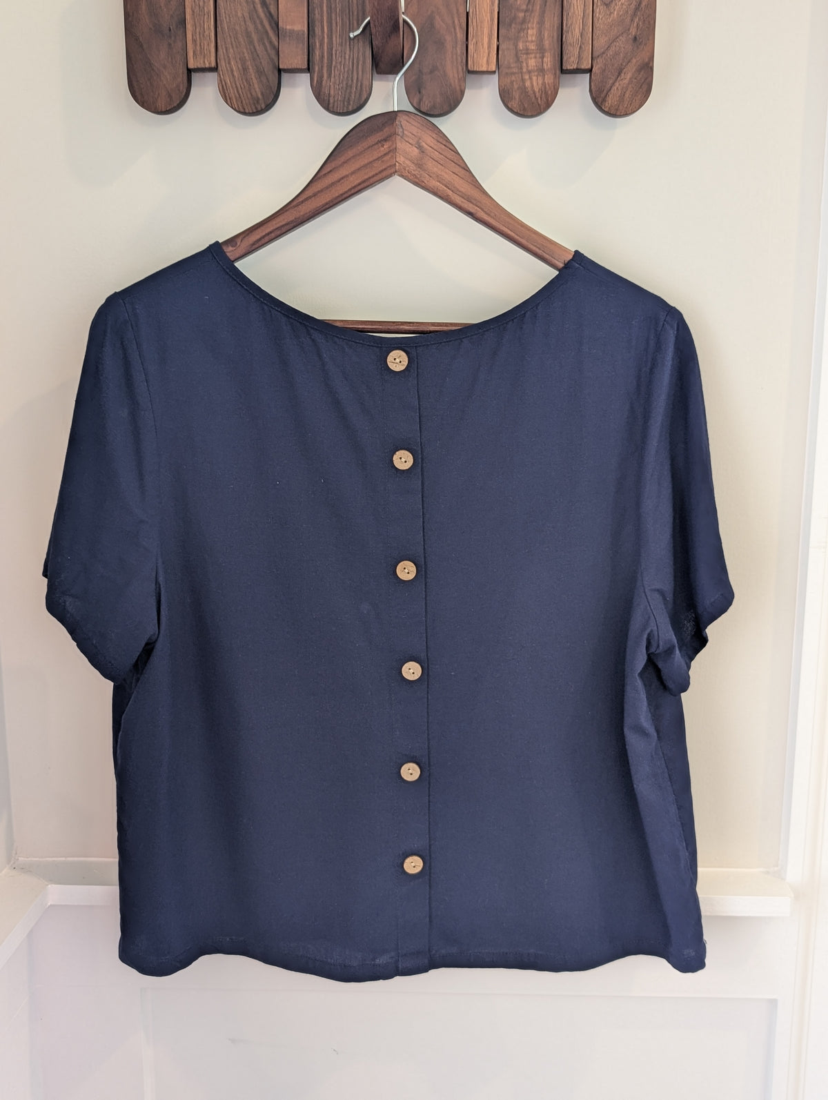 Tiger Embroidery Linen Top