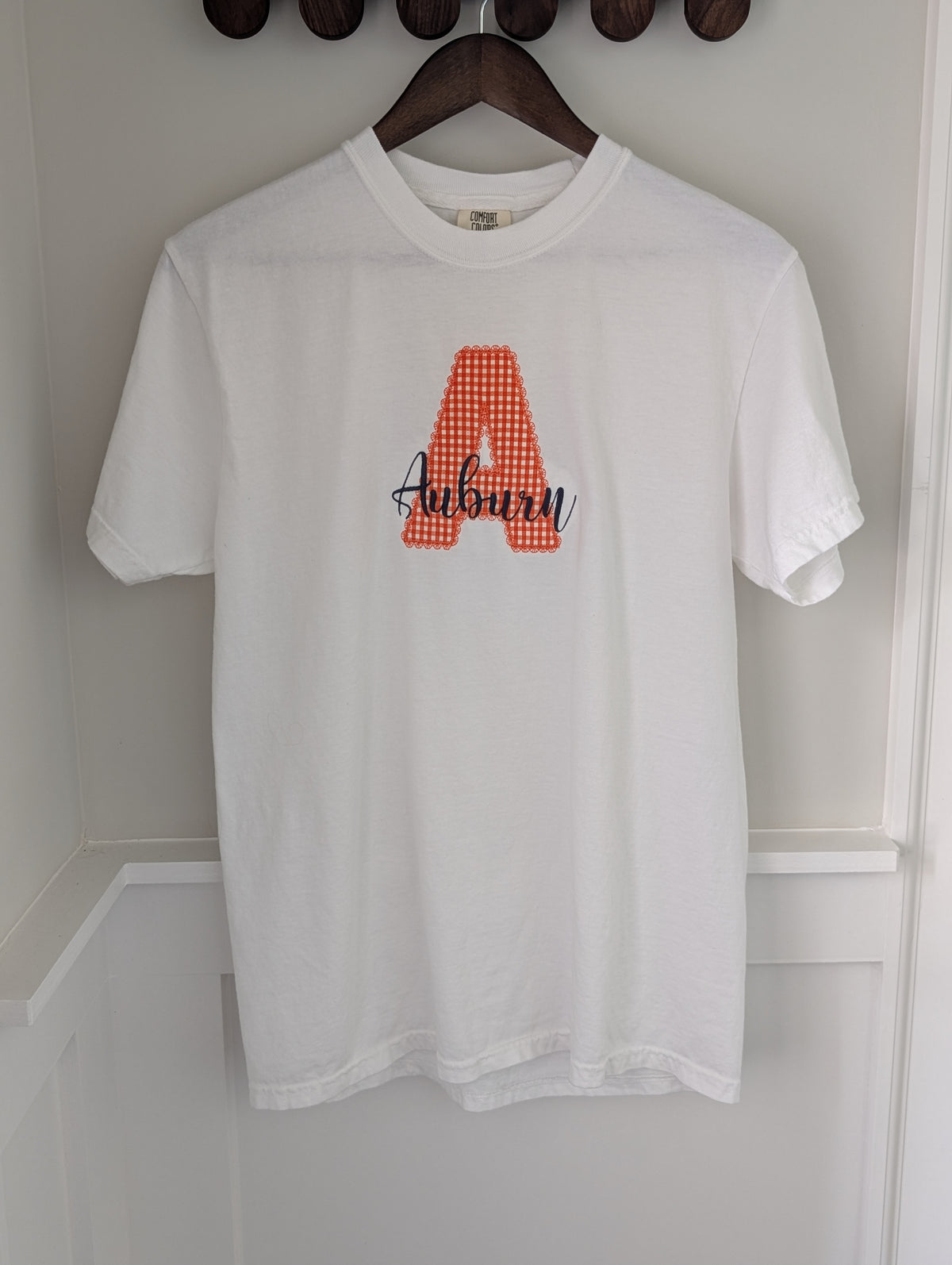 Auburn Applique “A” Comfort Colors Tee