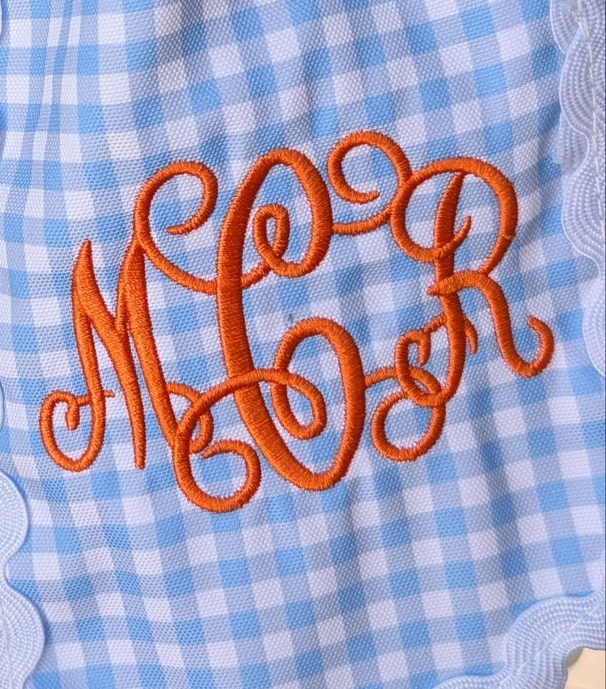 Fall Pumpkin Tan Stripe Wreath Sash