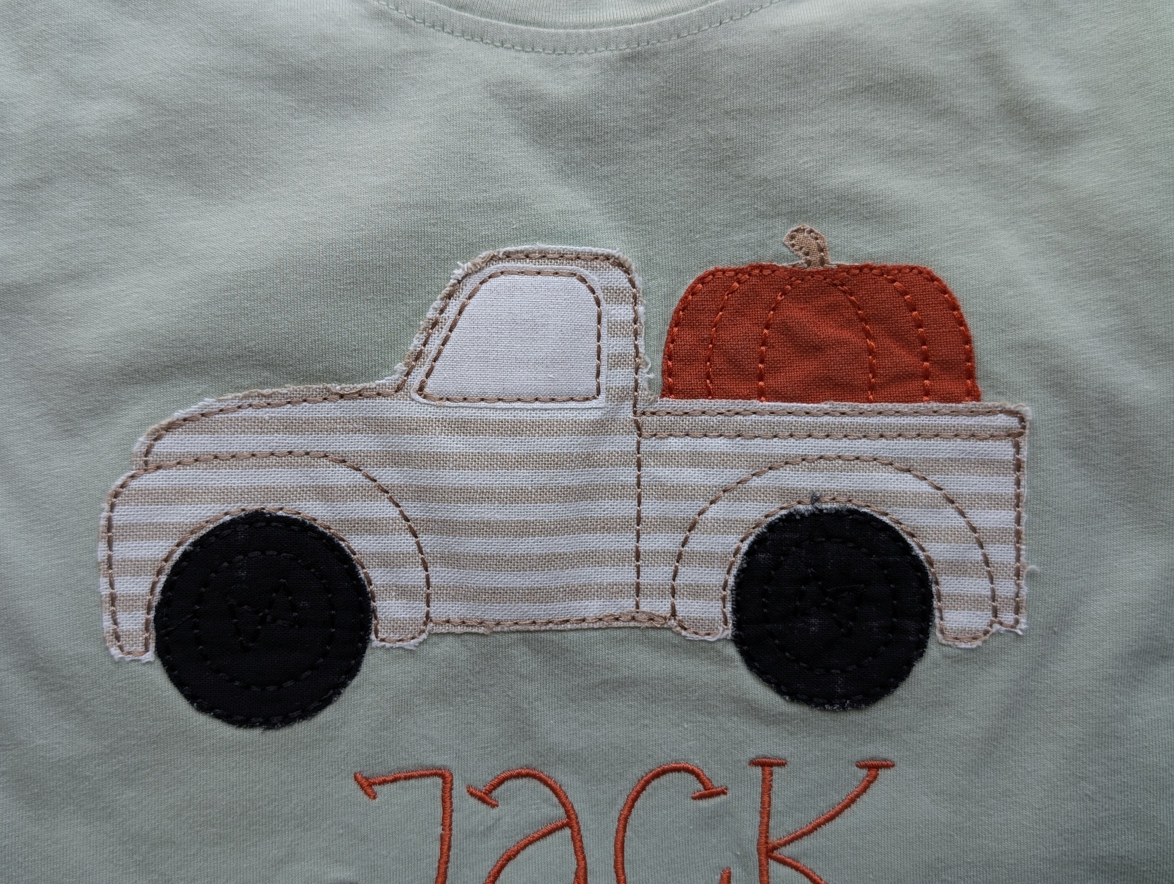 Personalized Pumpkin Patch Applique Shirt