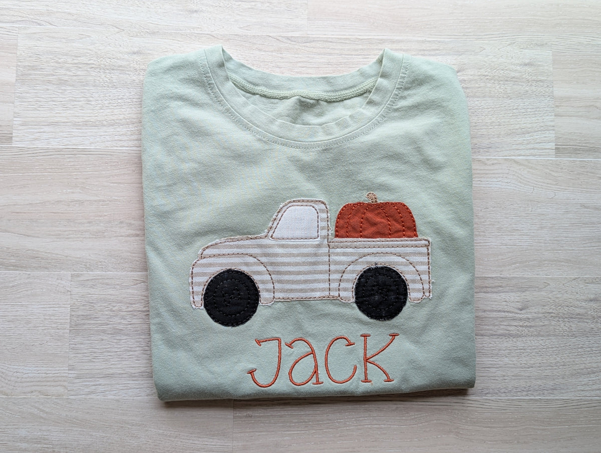 Personalized Pumpkin Patch Applique Shirt