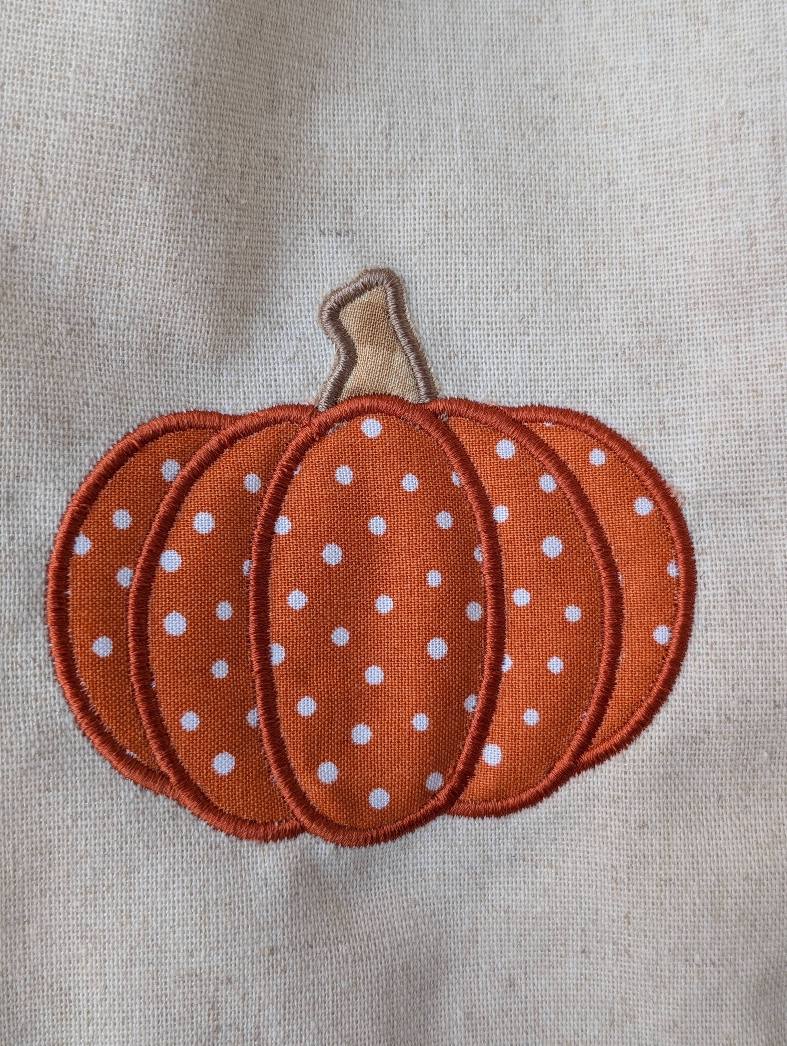 Fabric Pumpkin on Burlap Wreath Sash