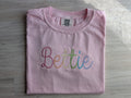 Rainbow Name Personalized Puff Sleeve Shirt