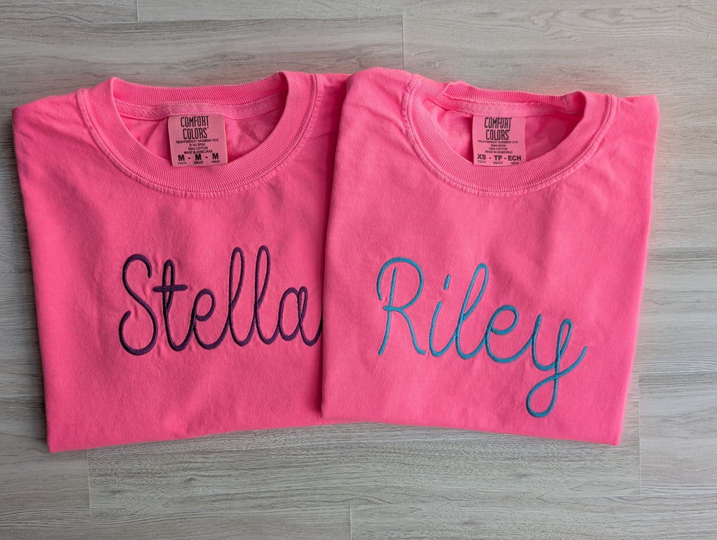 Personalized Youth Name Tee | Comfort Colors