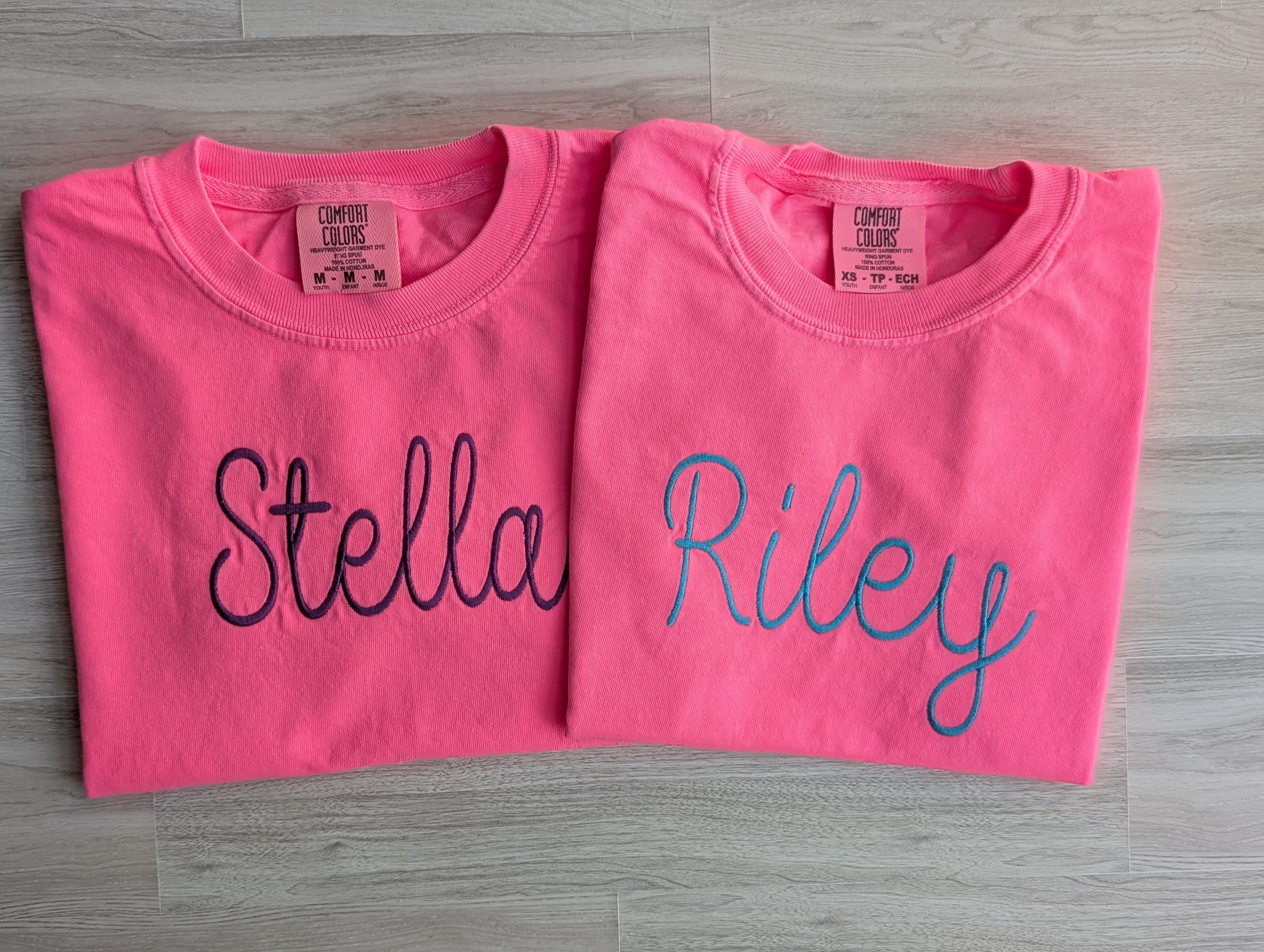 Personalized Youth Name Tee | Comfort Colors