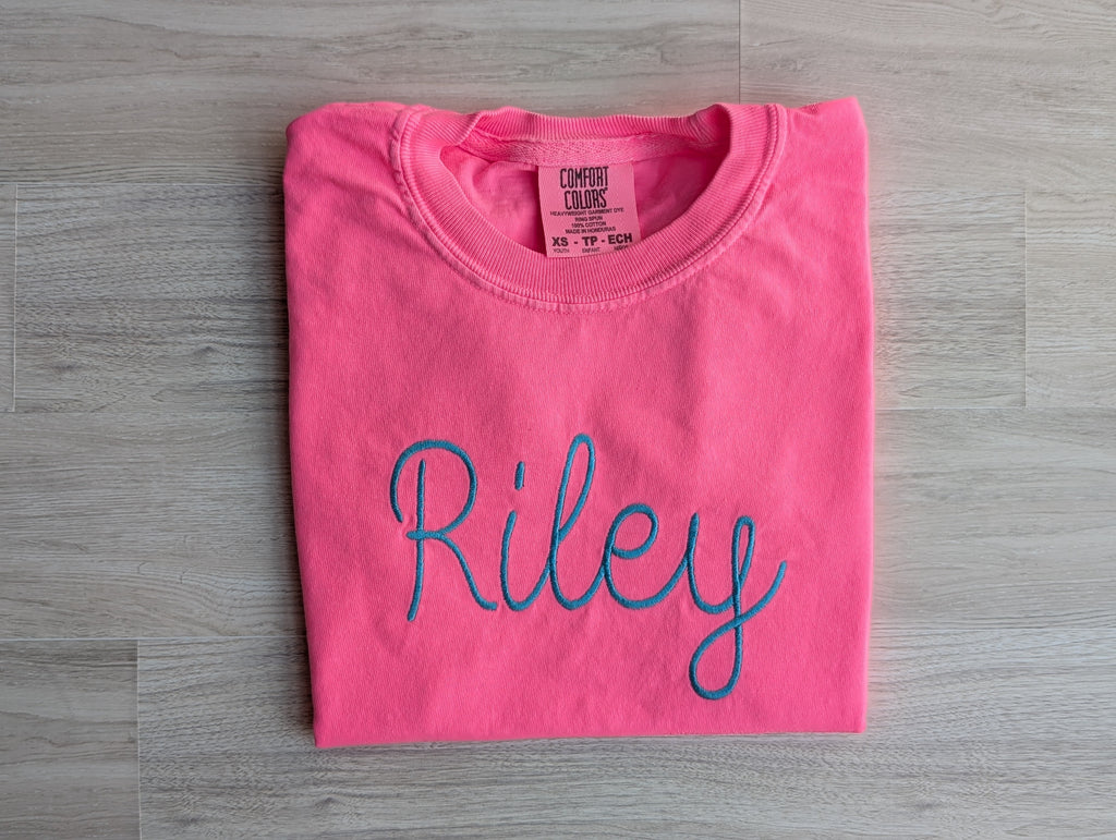Personalized Youth Name Tee | Comfort Colors