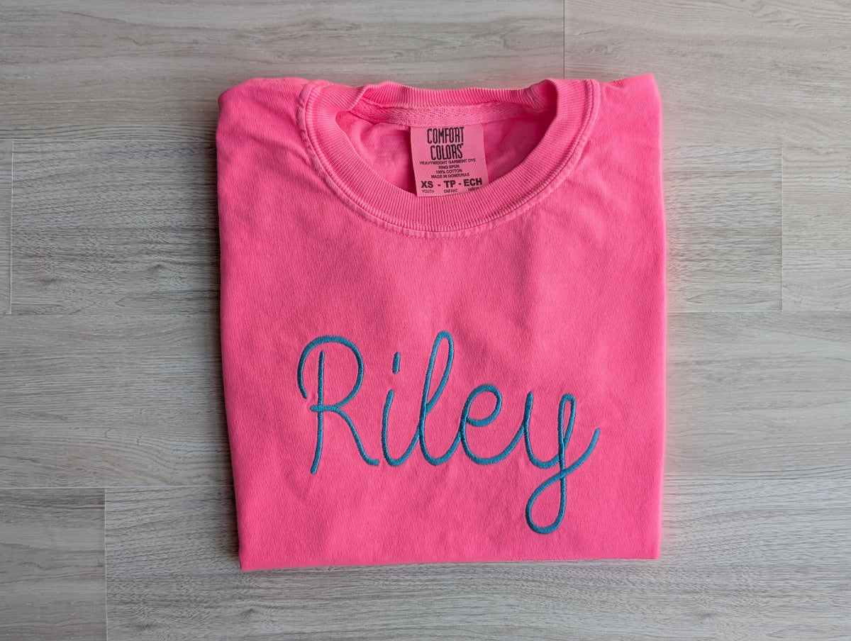 Personalized Youth Name Tee | Comfort Colors