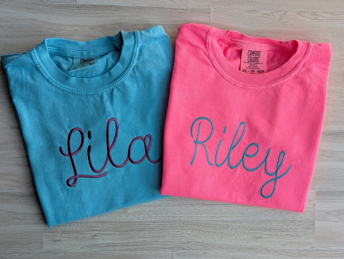 Personalized Youth Name Tee | Comfort Colors