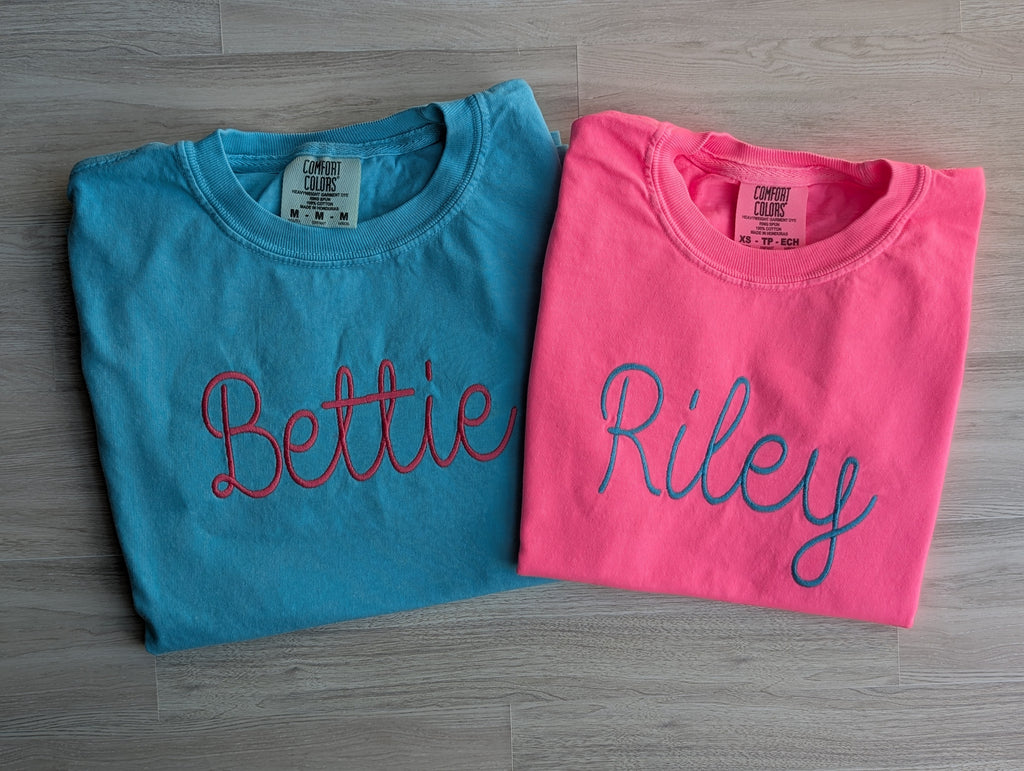 Personalized Youth Name Tee | Comfort Colors