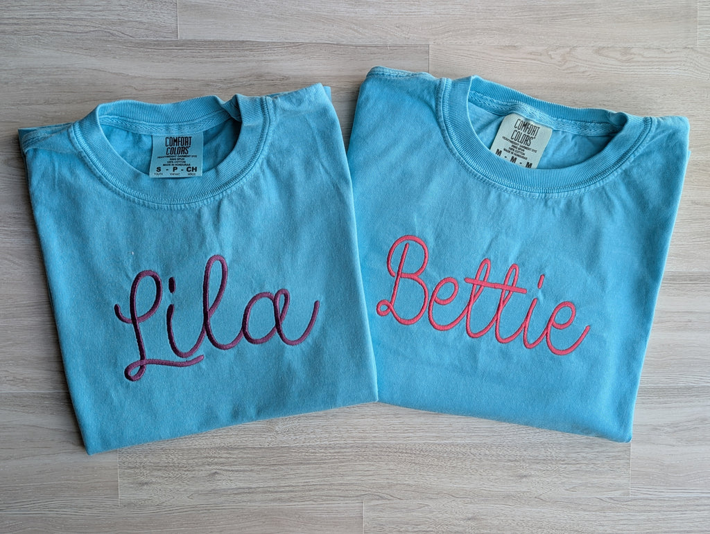 Personalized Youth Name Tee | Comfort Colors