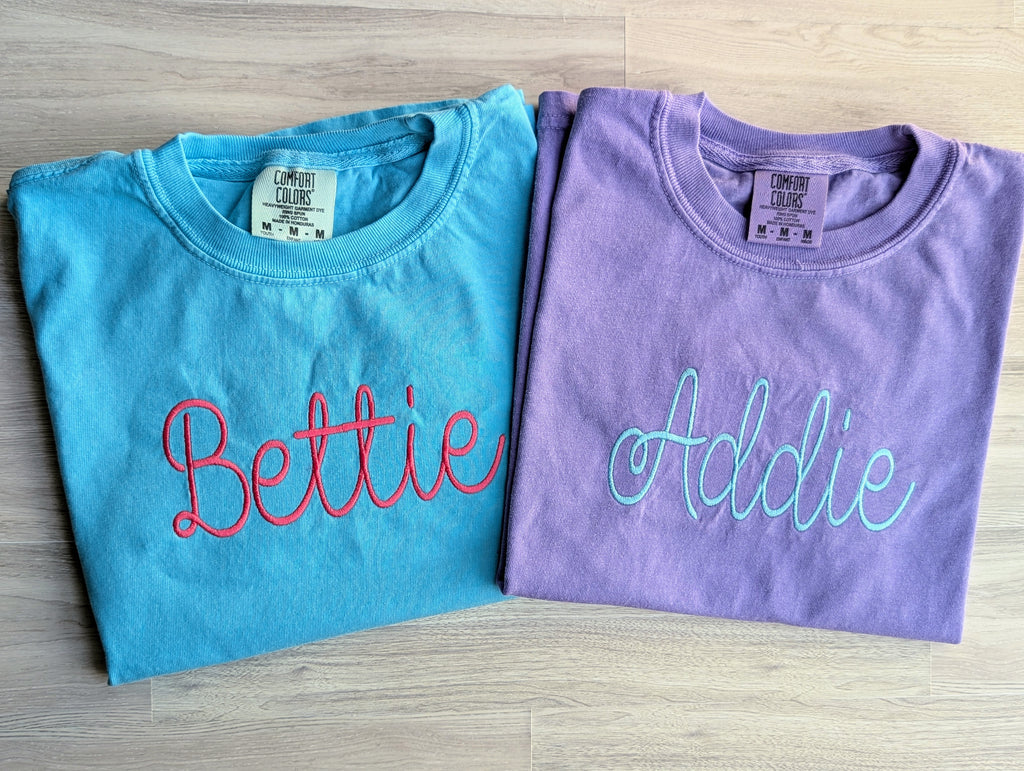 Personalized Youth Name Tee | Comfort Colors