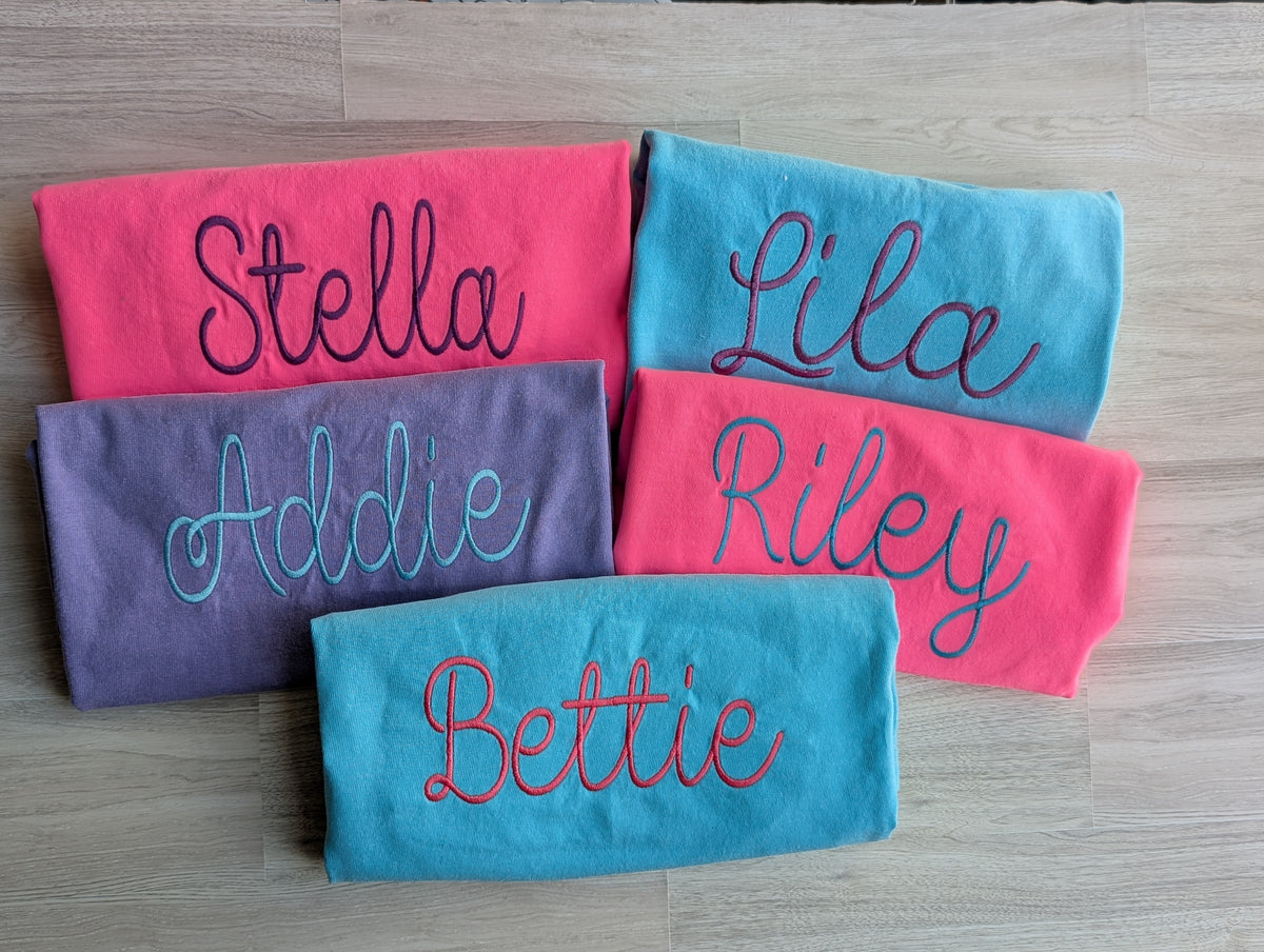 Personalized Youth Name Tee | Comfort Colors