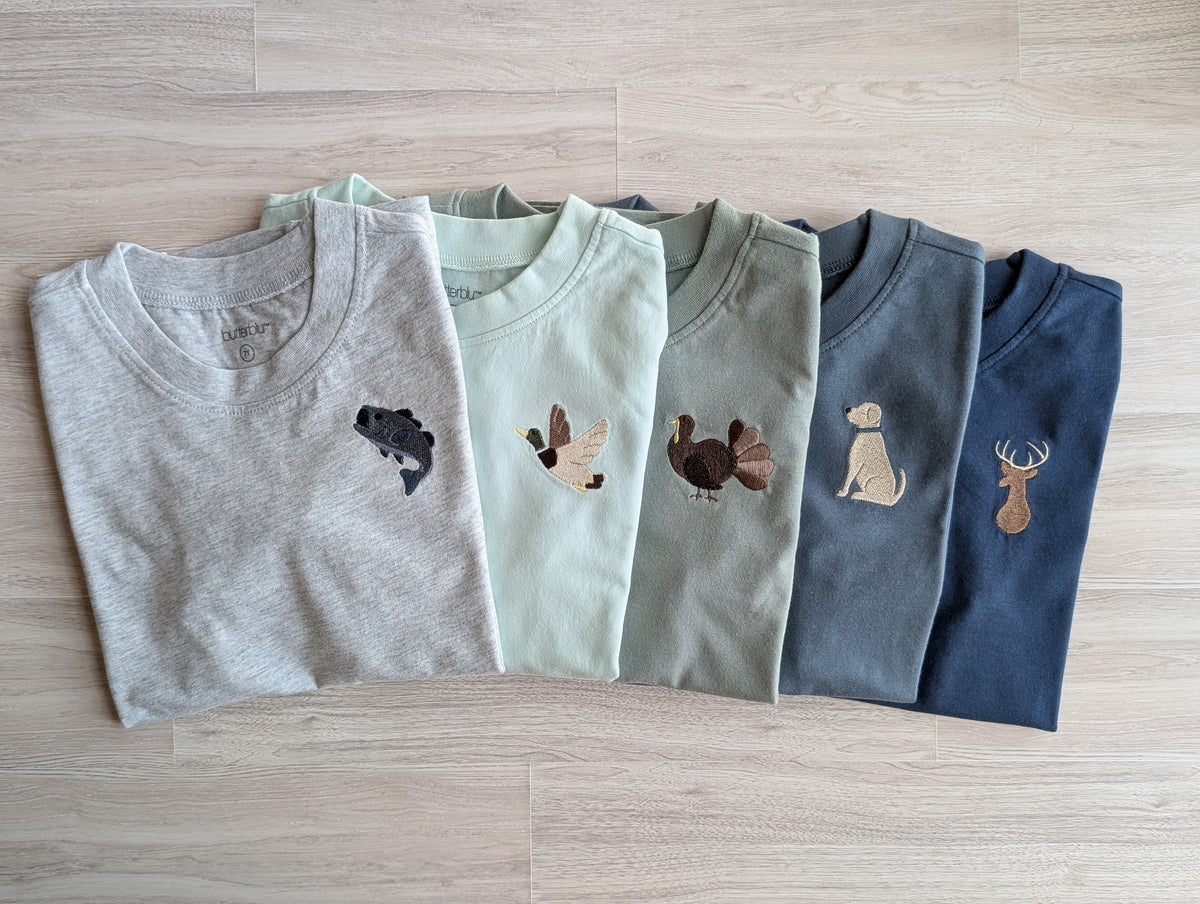 5 Piece Wildlife Shirt Set