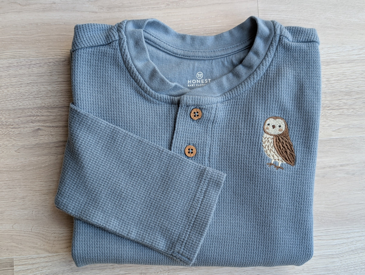 Boys' Woodland Waffle-Knit Henley Set | 5 Shirts