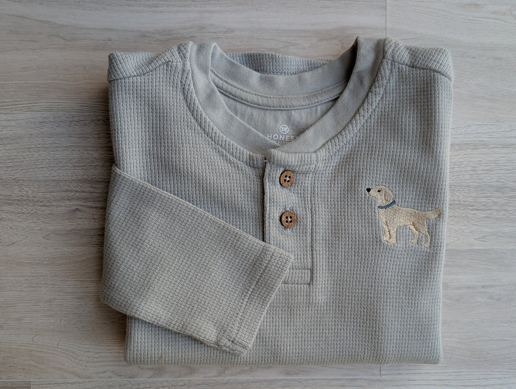 Boys' Woodland Waffle-Knit Henley Set | 5 Shirts