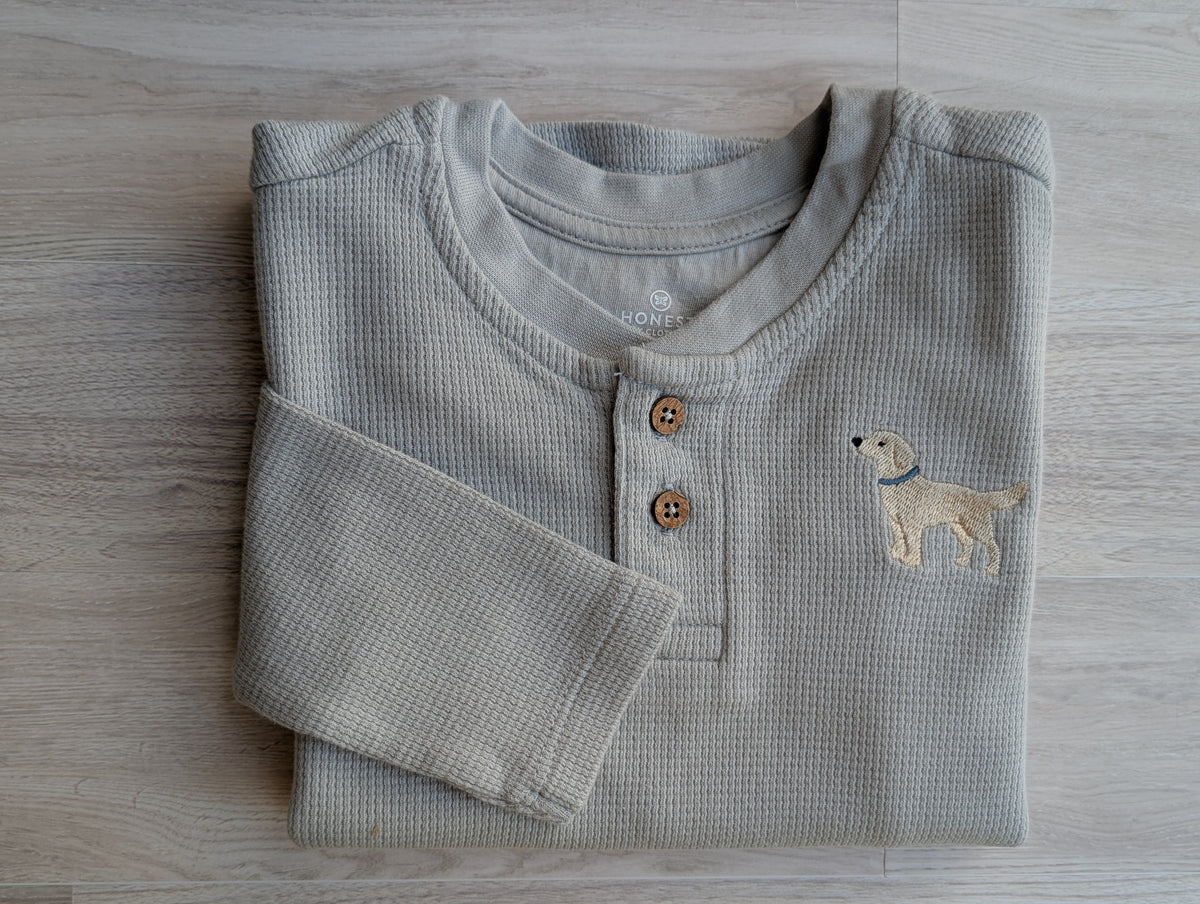 Boys' Woodland Waffle-Knit Henley Set | 5 Shirts
