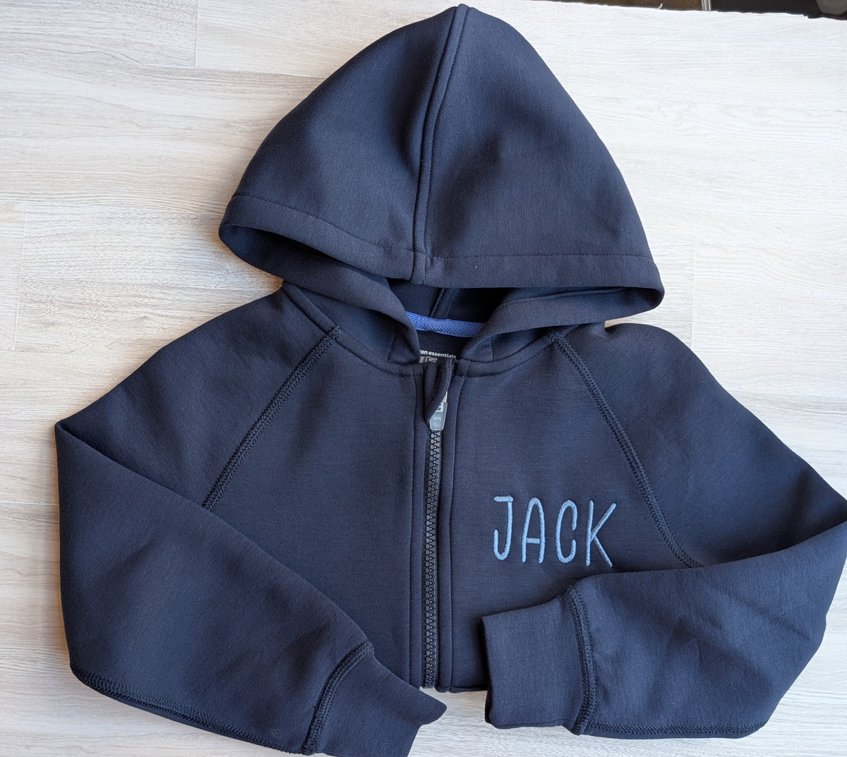 Boys’ Personalized Zip-Up Sweatshirt