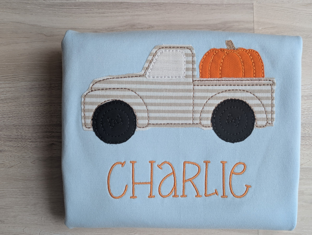 Personalized Pumpkin Patch Applique Shirt